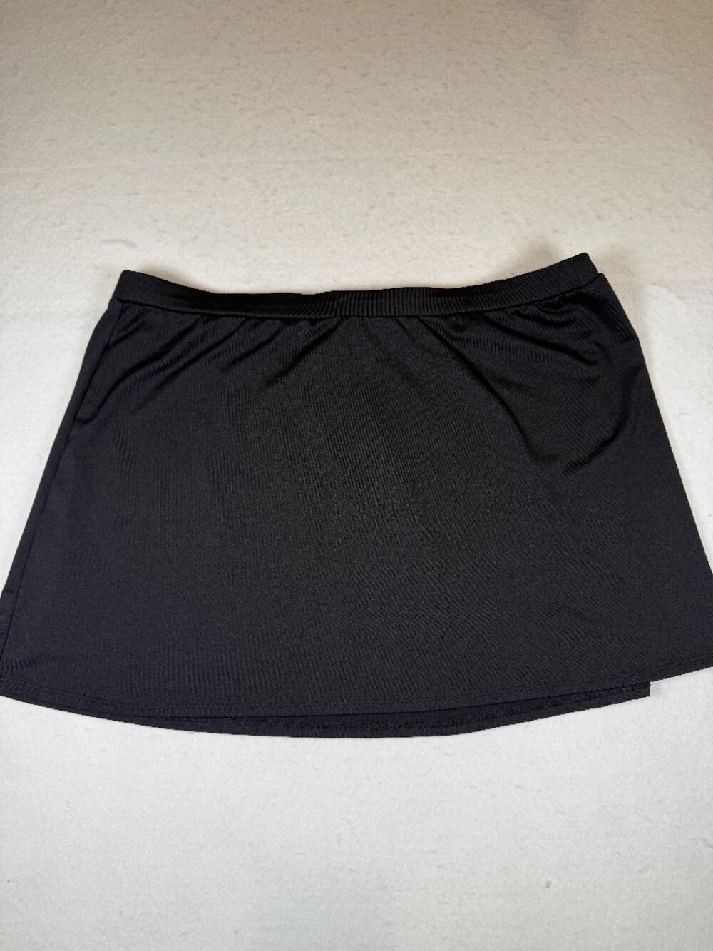 Merona Classic Black Swim Skirt Size 2X Vacation 15" skirt length No shorts NWOT